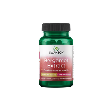 A green bottle of Swanson's Bergamot Extract, labeled